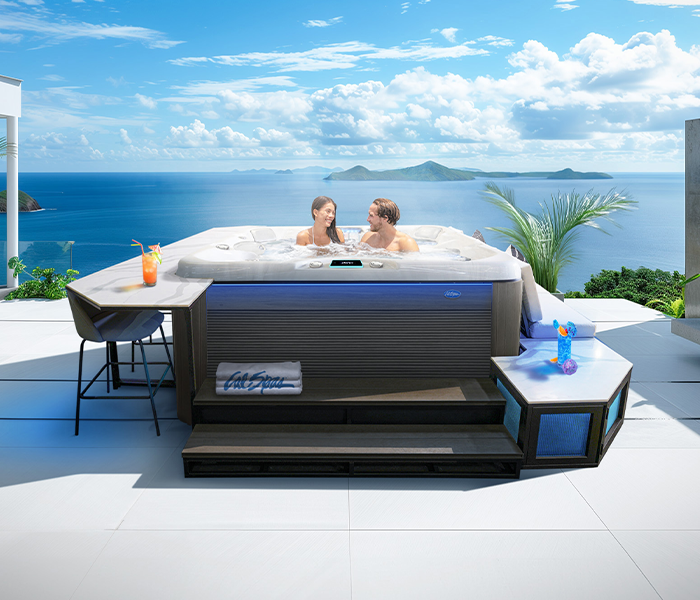 Calspas hot tub being used in a family setting - Vienna